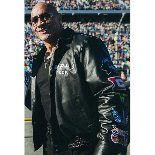 UFL Dwayne Johnson Daytona 500 Jacket