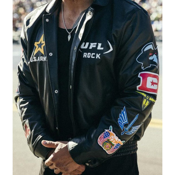 UFL Dwayne Johnson Daytona 500 Jacket