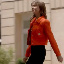 Emily in Paris S03 Emily Cooper Orange Jacket