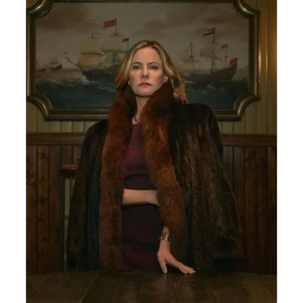 Fargo S05 Jennifer Jason Leigh Fur Trim Coat