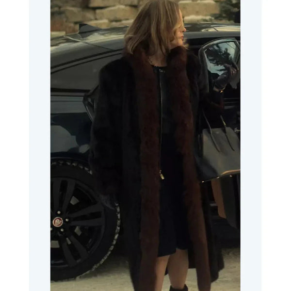 Fargo S05 Jennifer Jason Leigh Fur Trim Coat