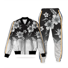 Floral Print Fleece Tracksuit