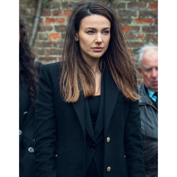 Fool Me Once 2024 Michelle Keegan Black Coat