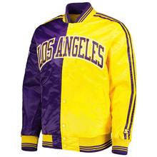 Men's Los Angeles Lakers Starter Purple/gold Satin Jacket