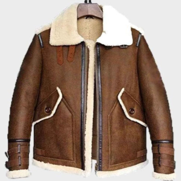 Harris Brown Shearling Leather Jacket