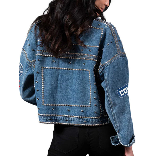 NFL Indianapolis Colts Blue Denim Jacket