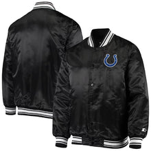 Indianapolis Colts Starter Black Satin Jacket