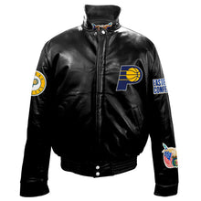 Jeff Hamilton Indiana Pacers Black Leather Jacket