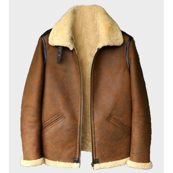 Johnson Brown Shearling Soft Leather Jacket