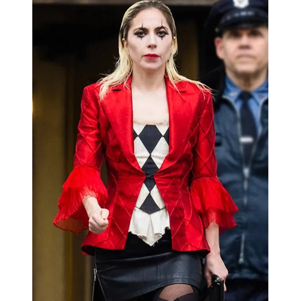 Joker Lady Gaga Red Blazer