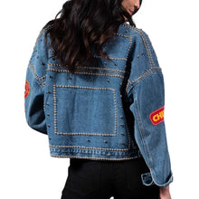 NFL Kansas City Chiefs Blue Denim Jacket