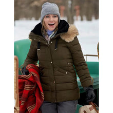 Katie Cassidy A Royal Christmas Crush Puffer Jacket