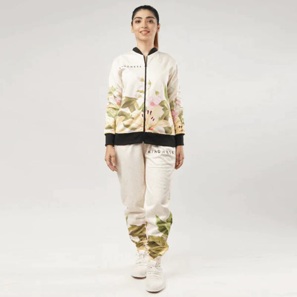 Kindness Print Fleece Tracksuit