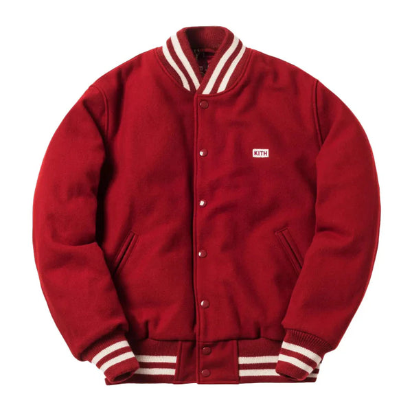 Kith X Coca-Cola x Golden Bear Wool Red Varsity Jacket