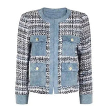 Layla Keating All American S03 E14 Tweed and Denim Jacket