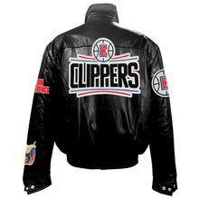 Jeff Hamilton Los Angeles Clippers Black Leather Jacket