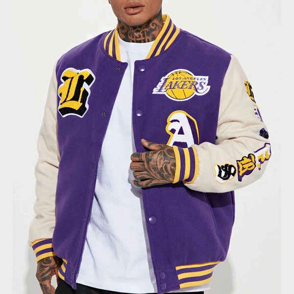 Los Angeles Lakers Purple Varsity Jacket