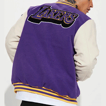 Los Angeles Lakers Purple Varsity Jacket