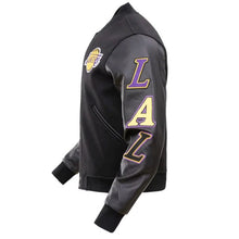 Los Angeles Lakers Wool And Leather Varsity Jacket