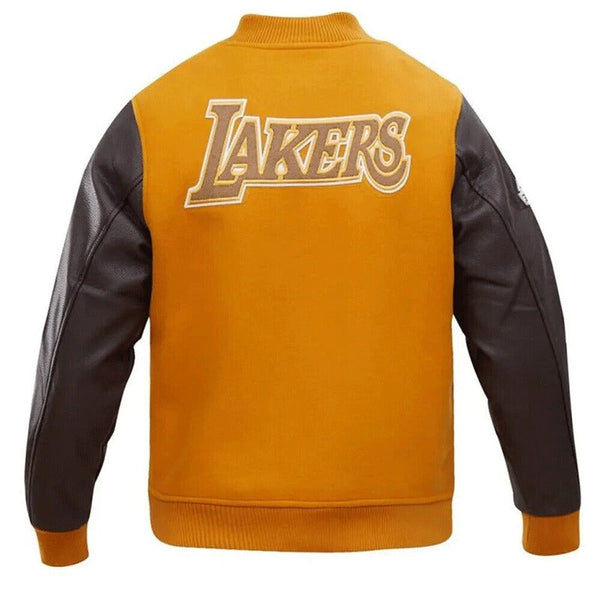 Los Angeles Lakers Wool And Leather Varsity Jacket