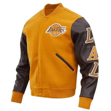 Los Angeles Lakers Wool And Leather Varsity Jacket