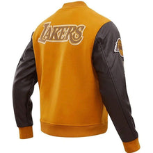 Los Angeles Lakers Wool And Leather Varsity Jacket