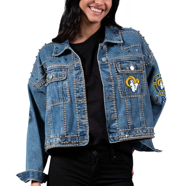 NFL Los Angeles Rams Blue Denim Jacket