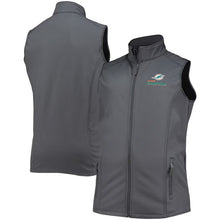 Miami Dolphins Printed Logo Grey Fleece Vest