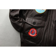 Men's Embroidered Leather Motorcycle Jacket