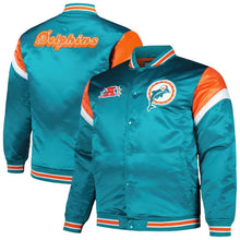 Miami Dolphins Aqua And Orange Bomber Jacket