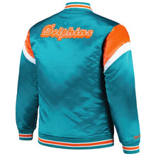 Miami Dolphins Aqua And Orange Bomber Jacket