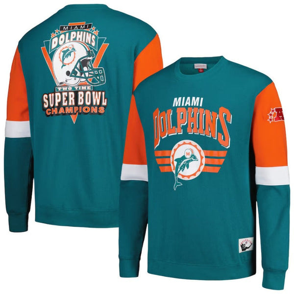 Miami Dolphins Aqua Fleece Sweatshirt