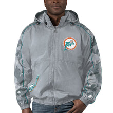 Miami Dolphins Grey Full Zip Hoodie