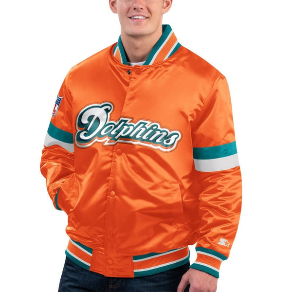 Miami Dolphins Orange Bomber Jacket