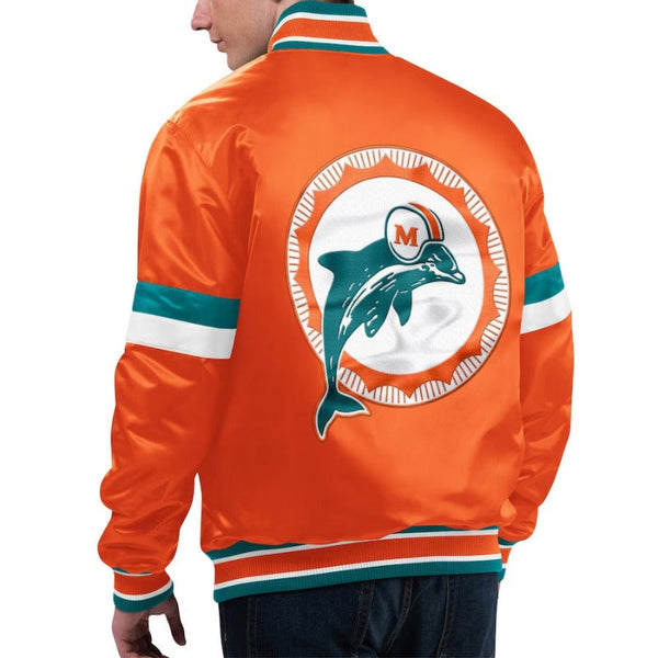 Miami Dolphins Orange Bomber Jacket