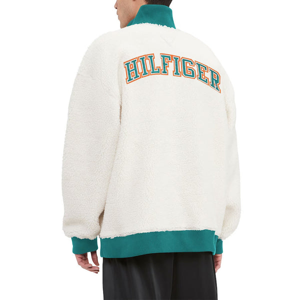 Miami Dolphins White And Aqua Sherpa Jacket