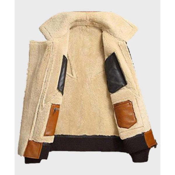 Miller Brown Shearling Bomber Jacket