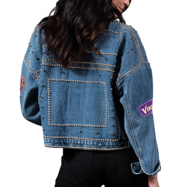 NFL Minnesota Vikings Blue Denim Jacket