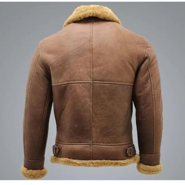 Morris Ww2 Brown Shearling Leather Jacket