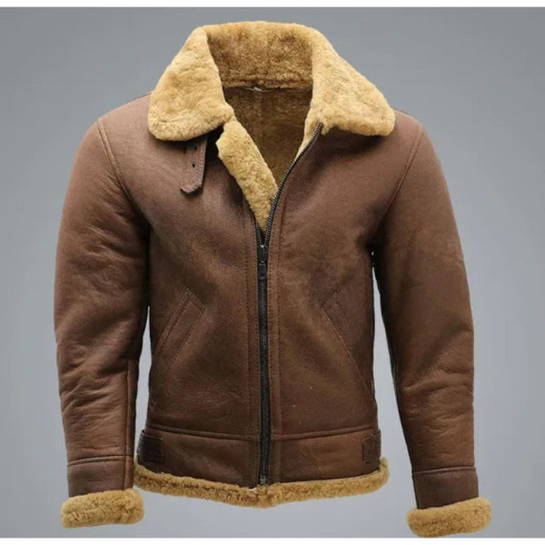 Morris Ww2 Brown Shearling Leather Jacket