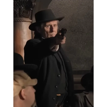 Murder at Yellowstone City Gabriel Byrne Black Coat