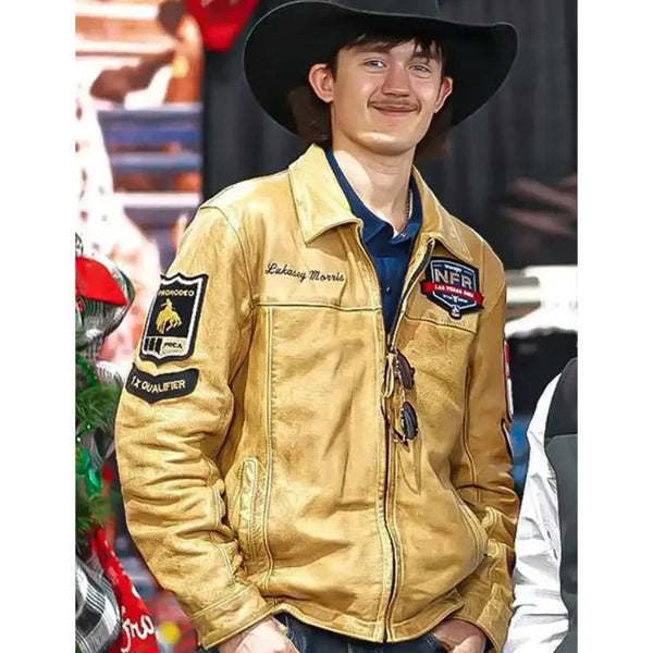 NFR Las Vegas Logan Hay Leather Jacket