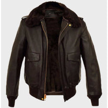 Parker Brown Shearling Bomber Jacket