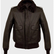 Parker Brown Shearling Bomber Jacket