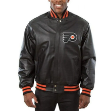 Philadelphia Flyers Bomber Leather Jacket