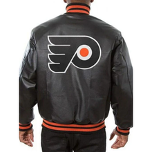 Philadelphia Flyers Bomber Leather Jacket