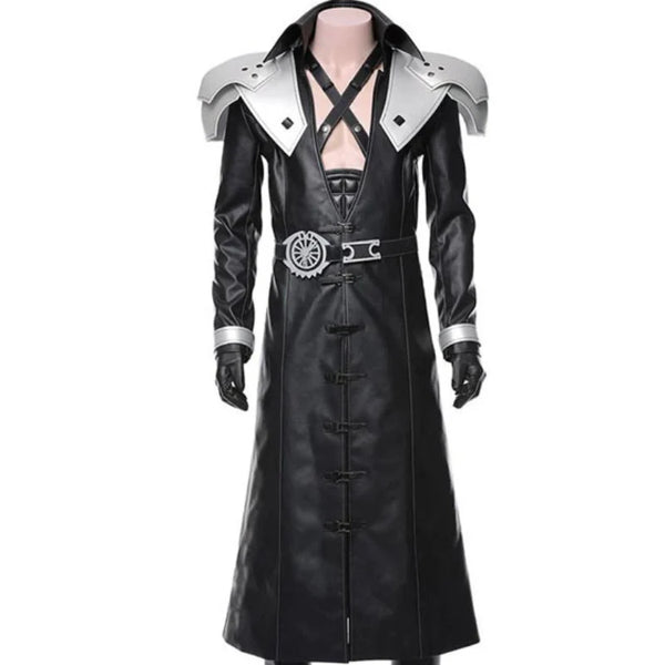 phiroth Final Fantasy VII Remake Leather Long Coat