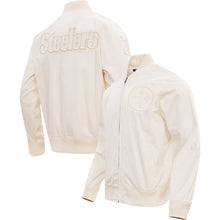 Pittsburgh Steelers Cream Satin Jacket