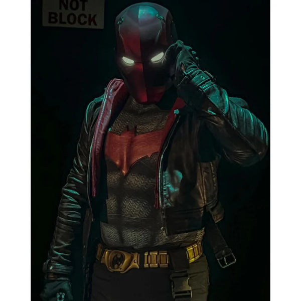 Red Hood Black Jacket