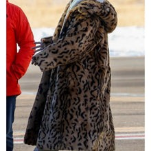 Rihanna Leopard Print Fur Coat